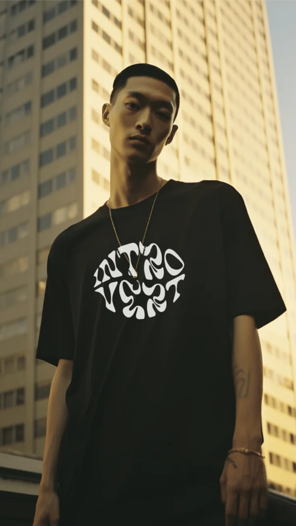 INTROVERT | Oversized T-Shirt | Black