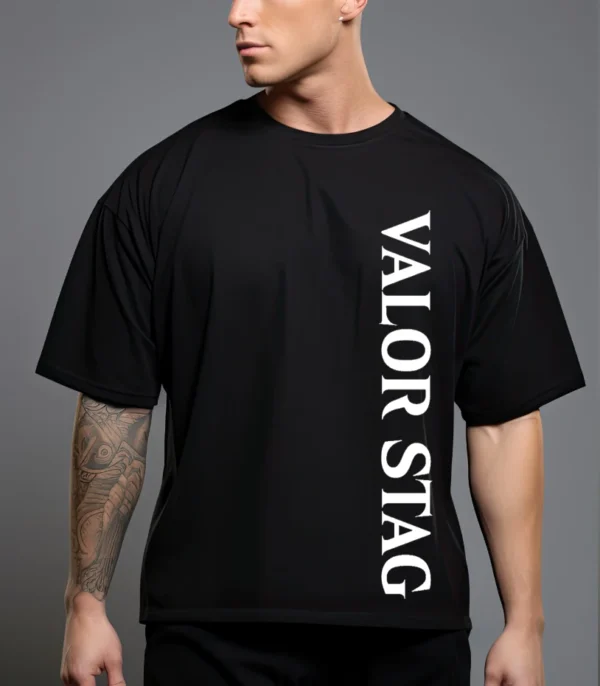 Valor Stag | Oversized T-Shirt | Black